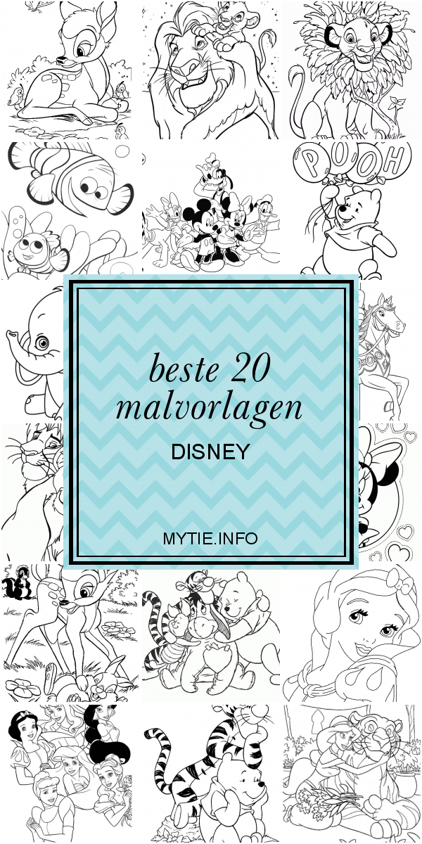 Beste 20 Malvorlagen Disney